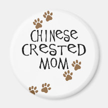 Chinese Crested Mom Refrigerator Magnets