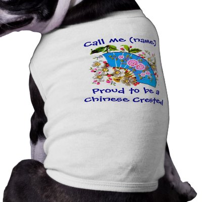 Chinese Crested Name pet T Pet Clothing by INTHEPRESENT