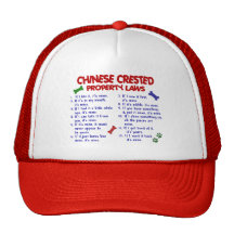 CHINESE CRESTED Property Laws 2 Mesh Hat