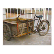 Chinese delivery bicycle post cards