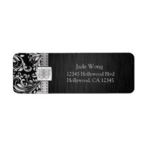 Chinese Double Happiness Return Address Labels