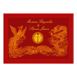 Chinese double happiness RSVP red wedding invitati Announcement