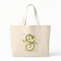 Chinese Dragon Tote Bags