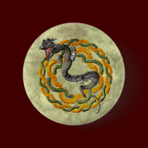 Chinese Dragon buttons