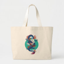 Chinese Dragon Canvas Bag
