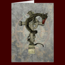 Chinese Dragon & Celtic Cross cards