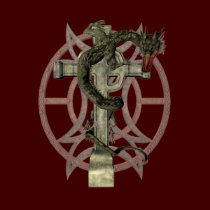 Chinese Dragon & Celtic Cross t-shirts
