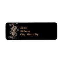 Chinese Dragon Labels