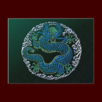 Chinese Dragon Ornament postcards