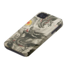 Chinese Dragon Painting iPhone 4, 4S iPhone 4 Case
