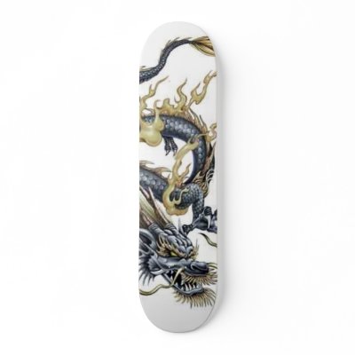 Chinese Dragon Skateboard by MistaSCARY