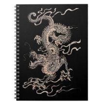 Chinese Dragon Spiral Note Book