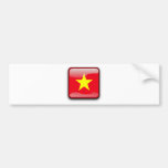 Chinese Flag Button Bumper Sticker