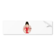 Chinese girl bumper stickers