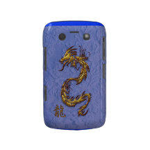 Chinese Gold Dragon on Lace Blackberry Case