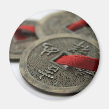 Chinese Good Luck Coins Fridge Magnet