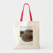 Chinese Good Luck Coins Tote Bags