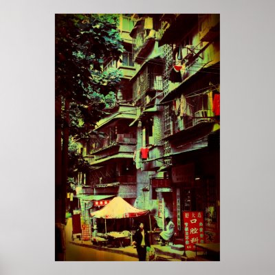 Chinese High Rise Poster by johampton