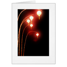 Chinese lanterns card