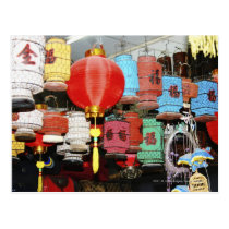 Chinese lanterns in China postcards