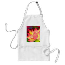 Chinese Lotus Water Lily Flower Art - Multi Aprons