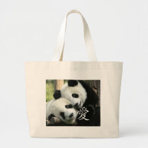 Chinese Loving Little Giant Pandas Bags
