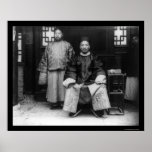 Chinese Magistrate and His Son in Chao, China 1894 Poster