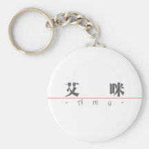Chinese name for Amy 20015_3.pdf Keychain