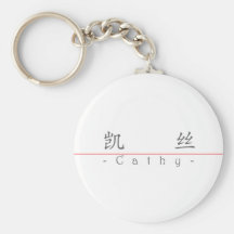 Chinese name for Cathy 20057_1.pdf Key Chain