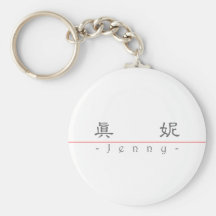 Chinese name for Jenny 20171_2.pdf Keychain