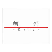 Chinese name for Kate 21174_2.pdf Postcard