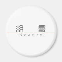 Chinese name for Newman 20746_0.pdf Refrigerator Magnet