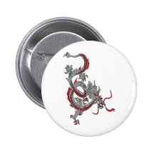 Chinese New Year Dragon Pinback Button