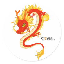 Chinese New Year Dragon Sticker