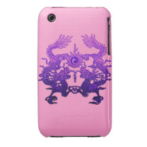 CHINESE NEW YEAR Purple Dragons iPhone 3 Case-Mate Case