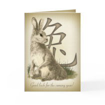 Chinese New Year Rabbit 2011 Calendar Card