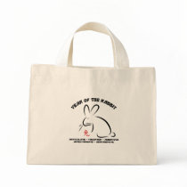 Chinese New Year Rabbit Tote Bags