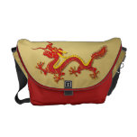 Chinese New Year Red And Gold Dragon Messenger Bag