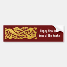 Chinese New Year - Year Of The Snake 2013 Bumper Sticker