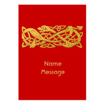 Chinese New Year - Year Of The Snake 2013 Red Business Cards