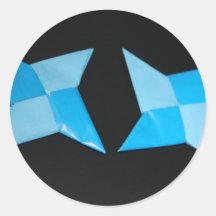 Chinese ninja throwing stars stickers
