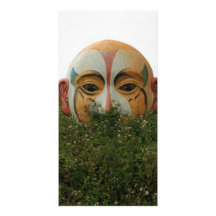 Chinese opera mask, Chiayi, Taiwan Customized Photo Card