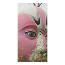 Chinese opera mask, Chiayi, Taiwan Photo Greeting Card