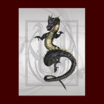 Chinese Ornamental Dragon postcards