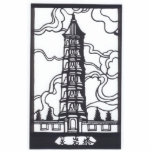 Chinese Pagoda Photo Sculpture