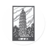 Chinese Pagoda Sticker