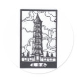 Chinese Pagoda Sticker