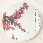 Chinese Painting - Cherry Blossom Coaster