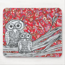 Chinese Paper Owls 1 Mousepad
