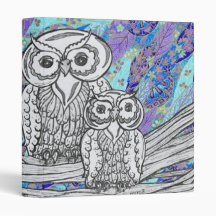 Chinese Paper Owls 2 Binder
